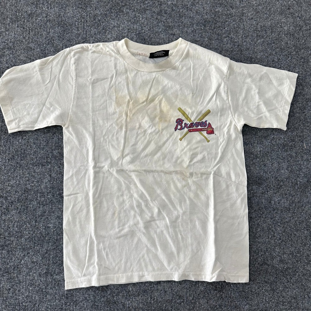 Concepts Sport T-Shirt Mens Size M White Atlanta Braves Baseball Graphic Canada